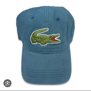 Lacoste Teal Big Croc Cap